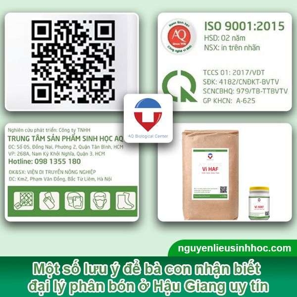 Đại lý phân bón tại Hậu Giang uy tín, giá tốt, sp chất lượng